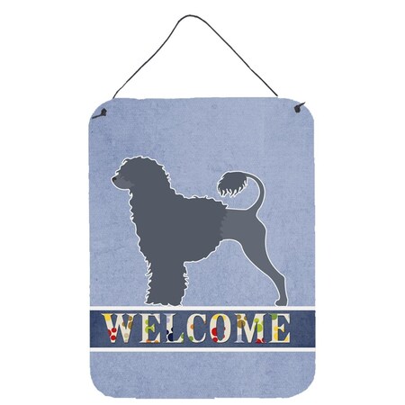 Carolines Treasures Portuguese Water Dog Welcome Wall or Door Hanging Prints BB5572DS1216